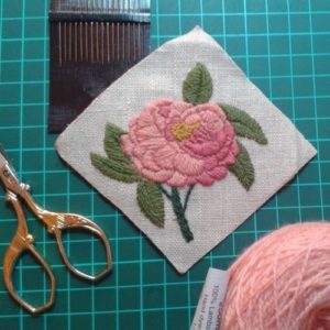 rose embroidery kit