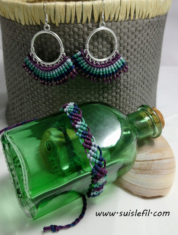 peacock earrings and bracelet